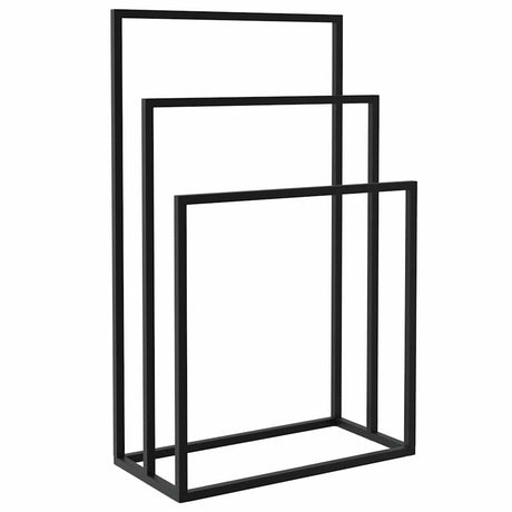 Vidaxl håndklæde rack løsrevet 48x24x79 cm jern sort