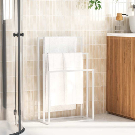 Vidaxl håndklæde rack løsrevet 48x24x79 cm jernhvide