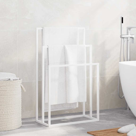 Vidaxl håndklæde rack løsrevet 48x24x79 cm jernhvide