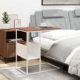 Vidaxl bijzettafel 55x36x59,5 cm bewerkt hout wit