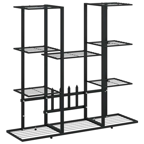 Vidaxl Flower Standard 94.5x25x89 cm Iron Black