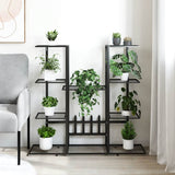 Vidaxl Flower Standard 94.5x25x89 cm Iron Black