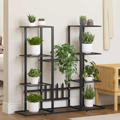 Vidaxl Flower Standard 94.5x25x89 cm Iron Black