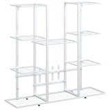 Vidaxl Flower Standard 94.5x25x89 cm Iron White