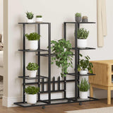 Vidaxl Flower Standard med hjul 94.5x24.5x91.5 cm Iron Black