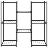Vidaxl Flower Standard 83x25x80 cm Iron Black