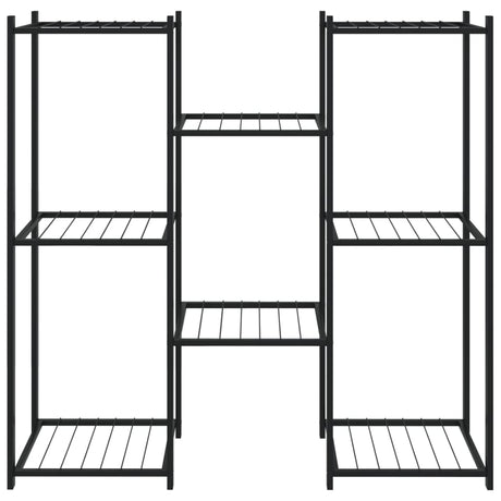 Vidaxl Flower Standard 83x25x80 cm Iron Black