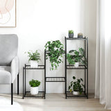 Vidaxl Flower Standard 83x25x80 cm Iron Black