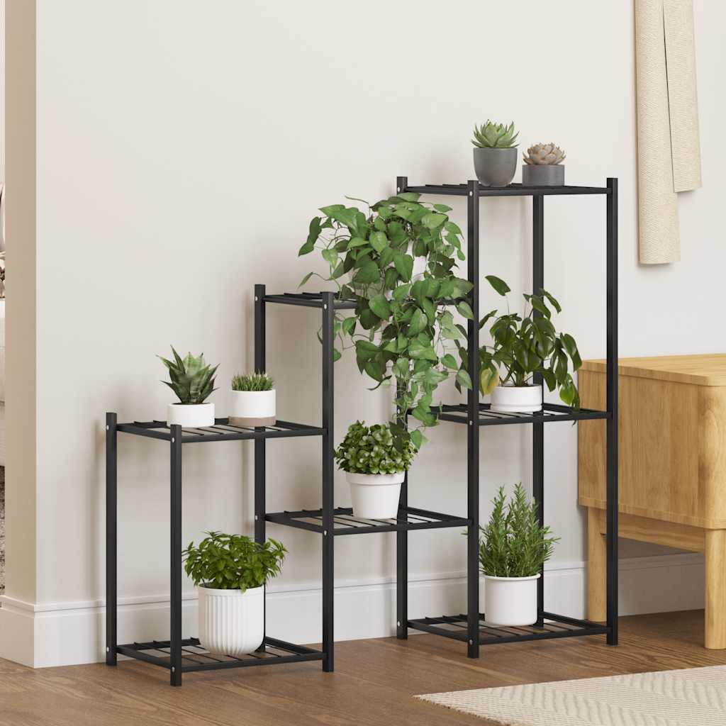 Vidaxl Flower Standard 83x25x80 cm Iron Black