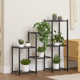 Vidaxl Flower Standard 83x25x80 cm Iron Black