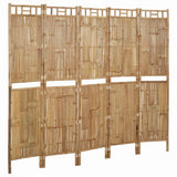 Vidaxl kamerscherm met 5 panelen 200x180 cm bamboe