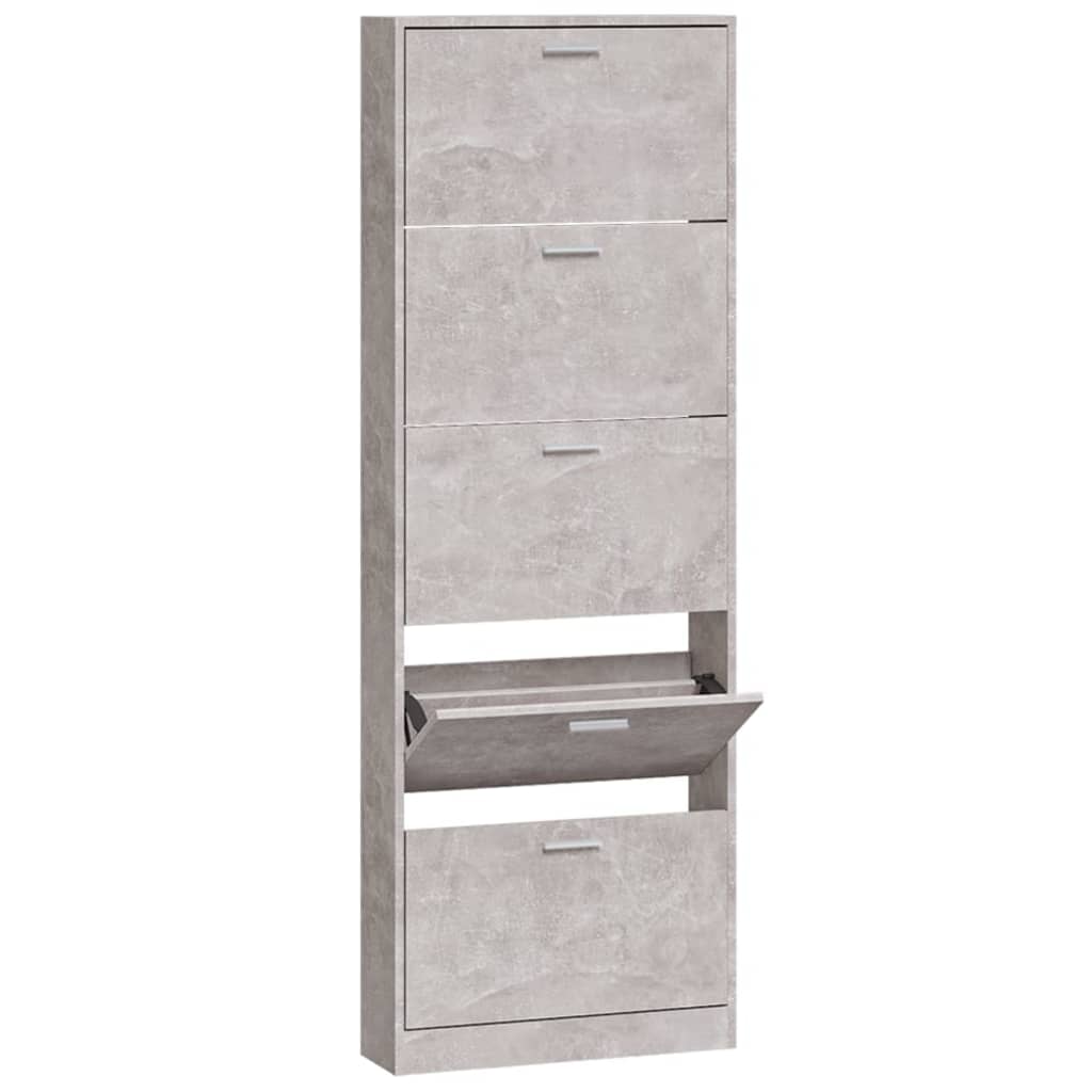 Vidaxl Shoe Cabinet 59x17x169 cm behandlet træbetonpris