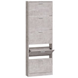 Vidaxl Shoe Cabinet 59x17x169 cm behandlet træbetonpris