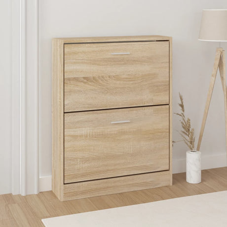 Vidaxx skoskab eg 59x17x81 cm konstrueret træ