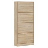 Vidaxl Shoe Cabinet 63x24x147 cm Property Wood Sonoma Oak Farvet