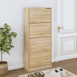 Vidaxl Shoe Cabinet 63x24x147 cm Property Wood Sonoma Oak Farvet