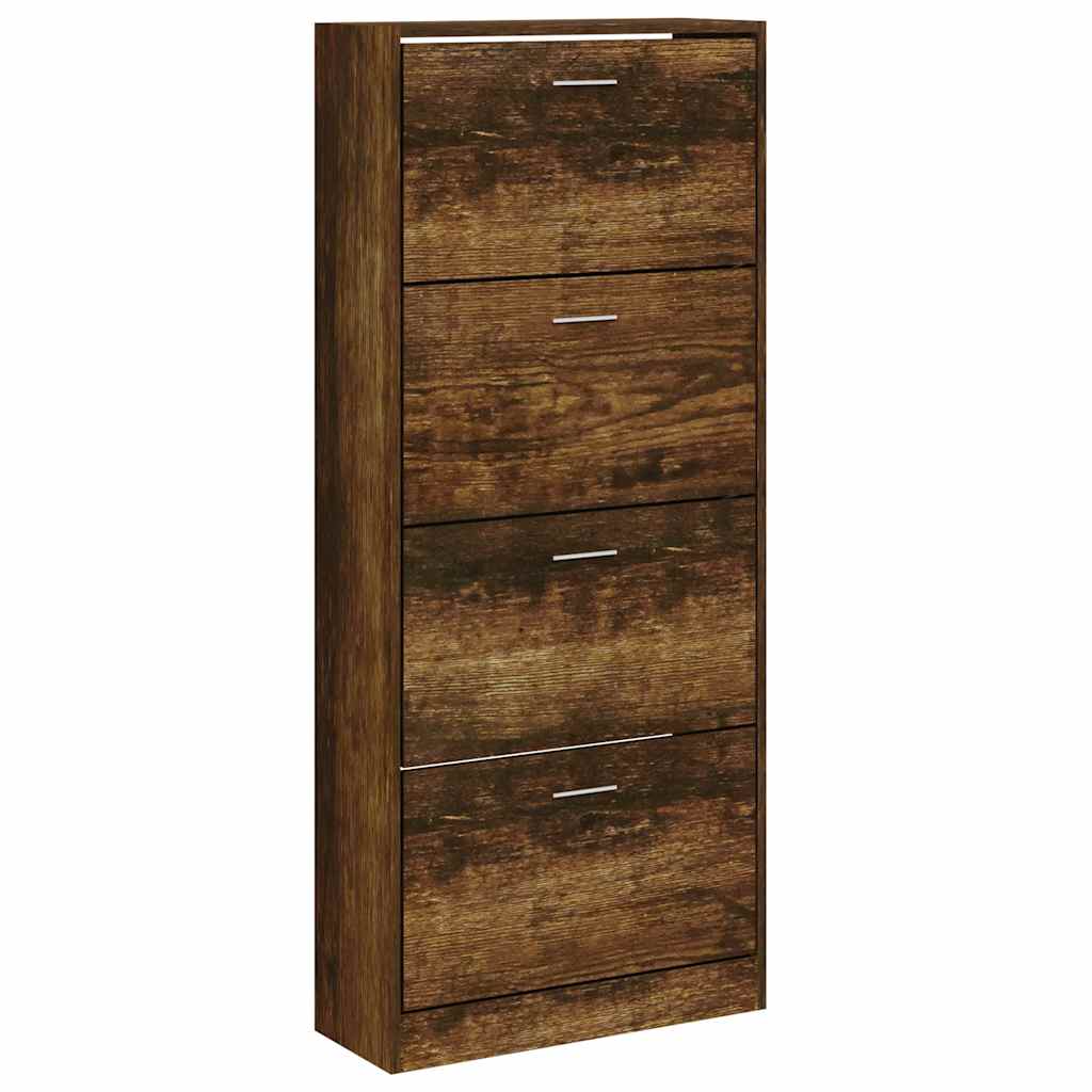 Vidaxx skoskab 63x24x147 cm forarbejdet træ, røget eg