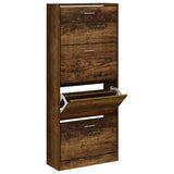 Vidaxx skoskab 63x24x147 cm forarbejdet træ, røget eg