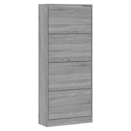 VidaXL skoskab 63x24x147 cm færdig trægrå Sonoma