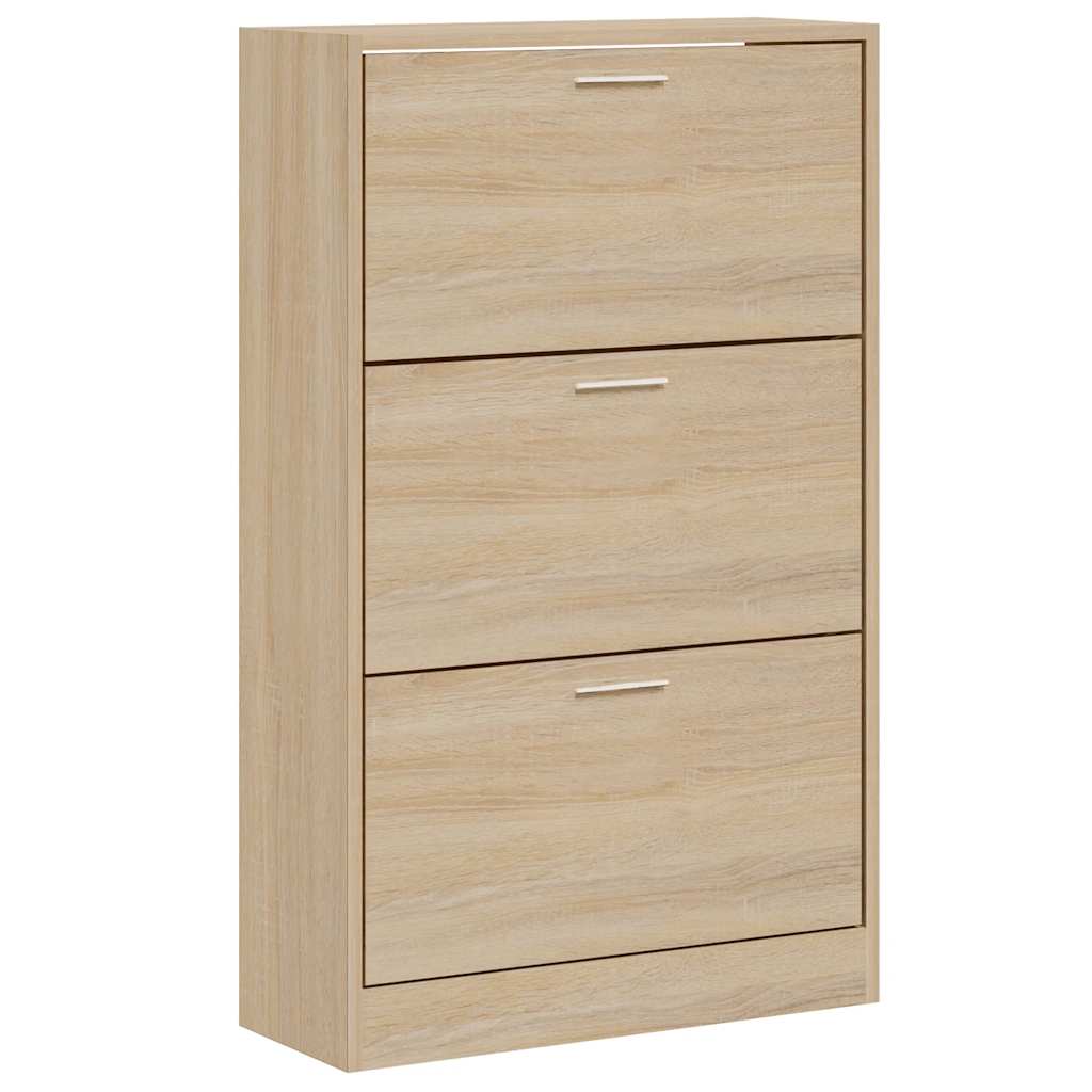 Vidaxl Shoe Cabinet 63x24x103 cm Property Wood Sonoma Oak Farvet