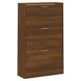 Vidaxx skoskab 63x24x103 cm færdig træbrun eg farve