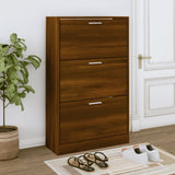 Vidaxx skoskab 63x24x103 cm færdig træbrun eg farve