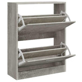 Vidaxl Shoe Cabinet 63x24x81 cm behandlet træbetonpris