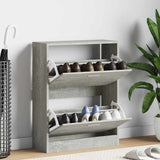 Vidaxl Shoe Cabinet 63x24x81 cm behandlet træbetonpris