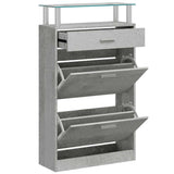 Vidaxl Shoe Cabinet 63x24x104 cm behandlet træbetonpris
