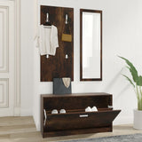 Vidaxl Shoe Cabinet Set 3-i-1 Redigeret træ sonoma eg farvet