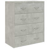 Vidaxl dressoir met 4 lades 60x30,5x71 cm betongrijs