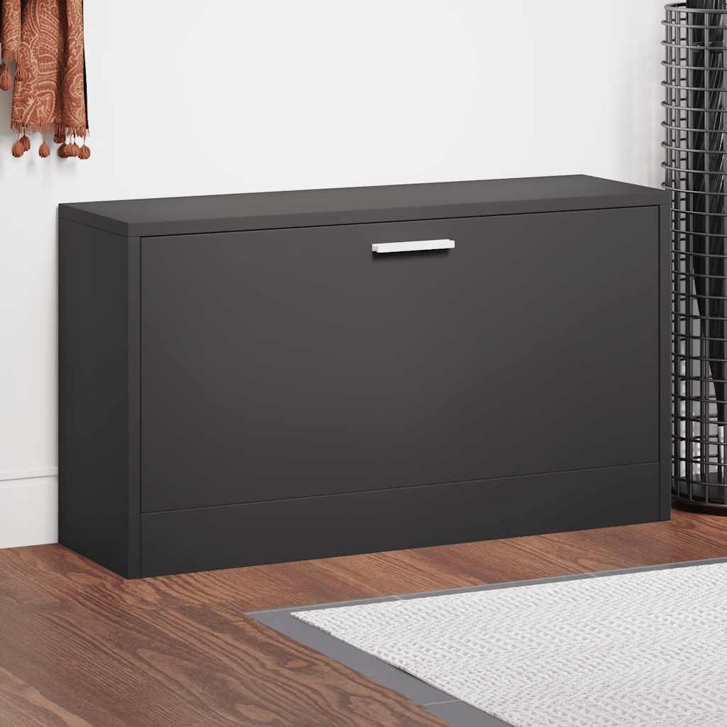 Vidaxx skobænk sort 80x24x45 cm udformet træ