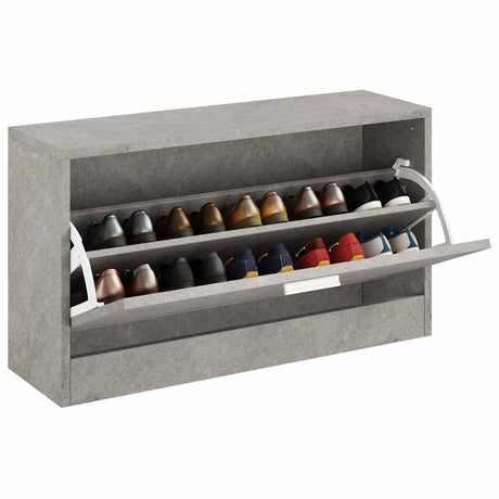 Vidaxx skobænk 80x24x45 cm konstrueret træ betongrå