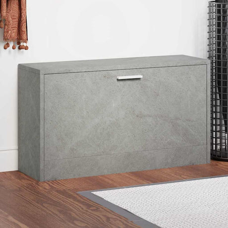 Vidaxx skobænk 80x24x45 cm konstrueret træ betongrå