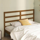 Vidaxl hoofdbord 126x4x100 cm massief grenenhout honingbruin