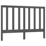 Vidaxl hoofdbord 146x4x100 cm massief grenenhout grijs