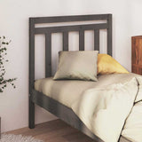 Vidaxl hoofdbord 106x4x100 cm massief grenenhout grijs