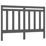 Vidaxl hoofdbord 156x4x100 cm massief grenenhout grijs