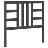 Vidaxl hoofdbord 106x4x100 cm massief grenenhout grijs