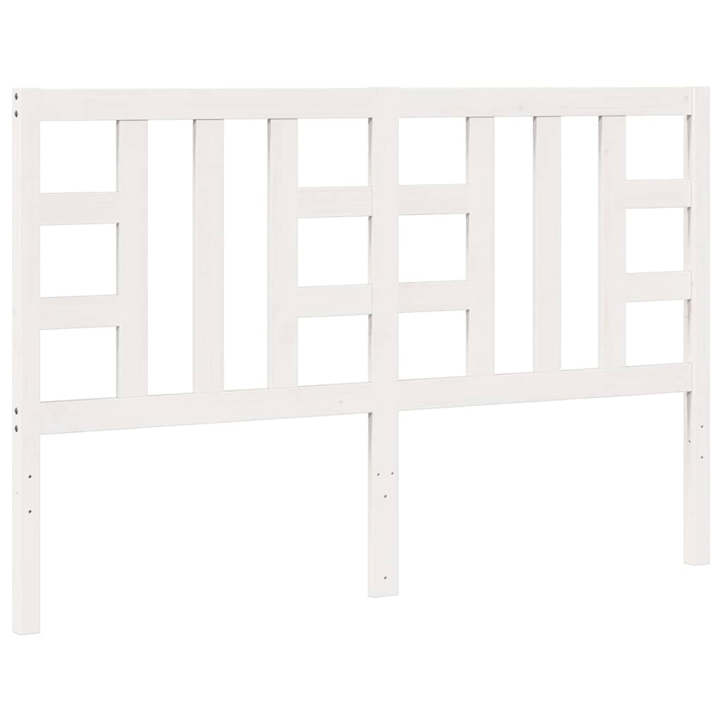 Vidaxl hoofdbord 156x4x100 cm massief grenenhout wit
