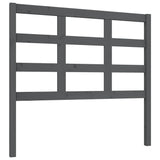Vidaxl hoofdbord 105,5x4x100 cm massief grenenhout grijs