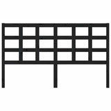 Vidaxl hoofdbord 165,5x4x100 cm massief grenenhout zwart