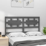 Vidaxl hoofdbord 165,5x4x100 cm massief grenenhout grijs