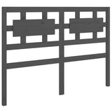 Vidaxl hoofdbord 205,5x4x100 cm massief grenenhout grijs