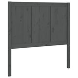 Vidaxl hoofdbord 80,5x4x100 cm massief grenenhout grijs