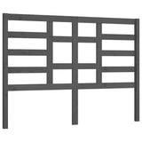 Vidaxl hoofdbord 141x4x104 cm massief grenenhout grijs