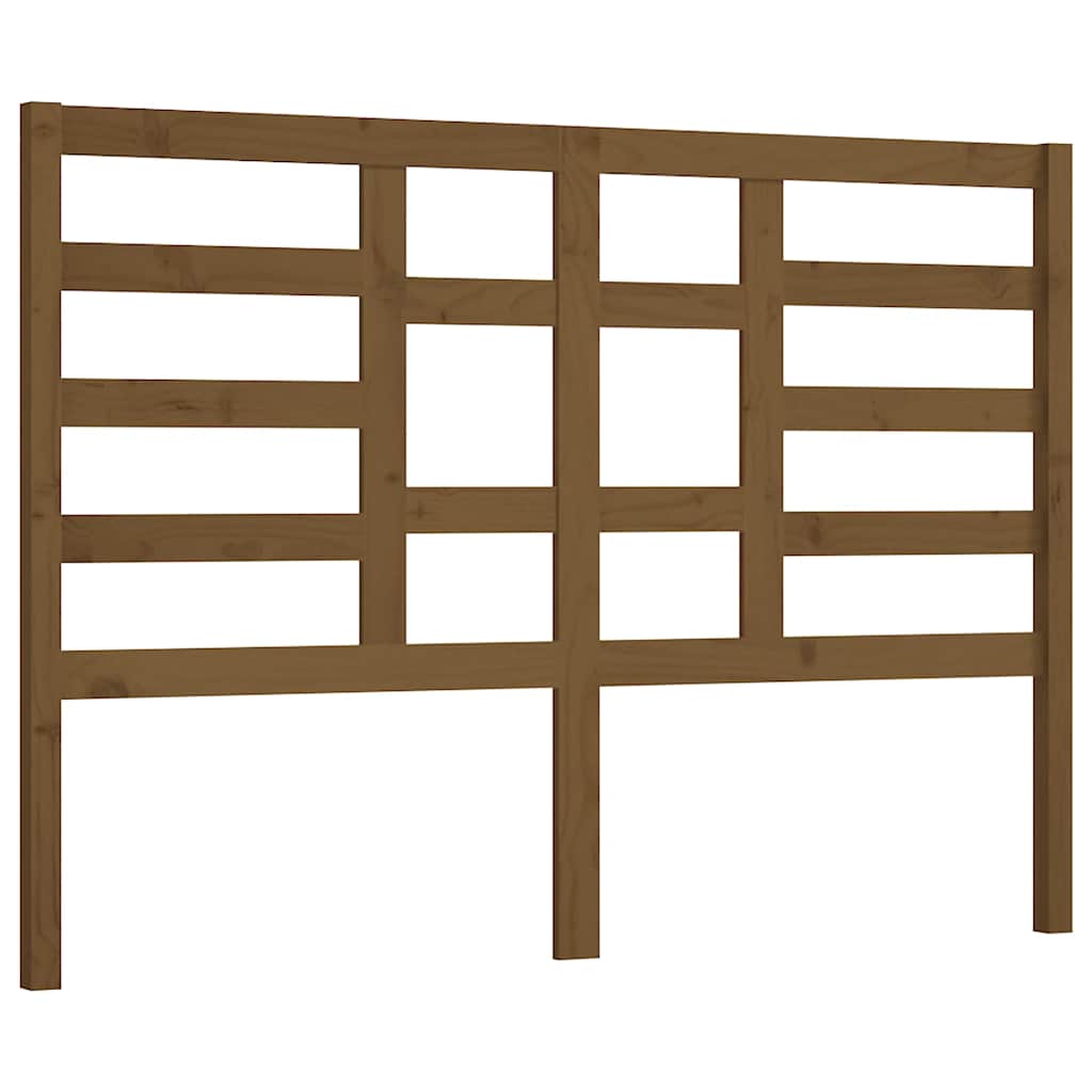 Vidaxl hoofdbord 156x4x104 cm massief grenenhout honingbruin