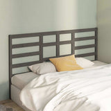 Vidaxl hoofdbord 206x4x104 cm massief grenenhout grijs