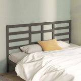 Vidaxl hoofdbord 206x4x104 cm massief grenenhout grijs