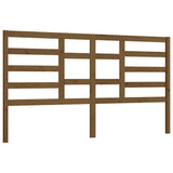 Vidaxl hoofdbord 206x4x104 cm massief grenenhout honingbruin
